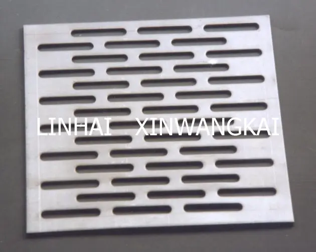 Rice mill screen sieve, perforated oblong holes